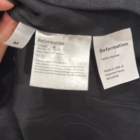 Reformation NWT Black Maxwell Blazer Dress! 🖤 Stunning piece! - Picture 7 of 8